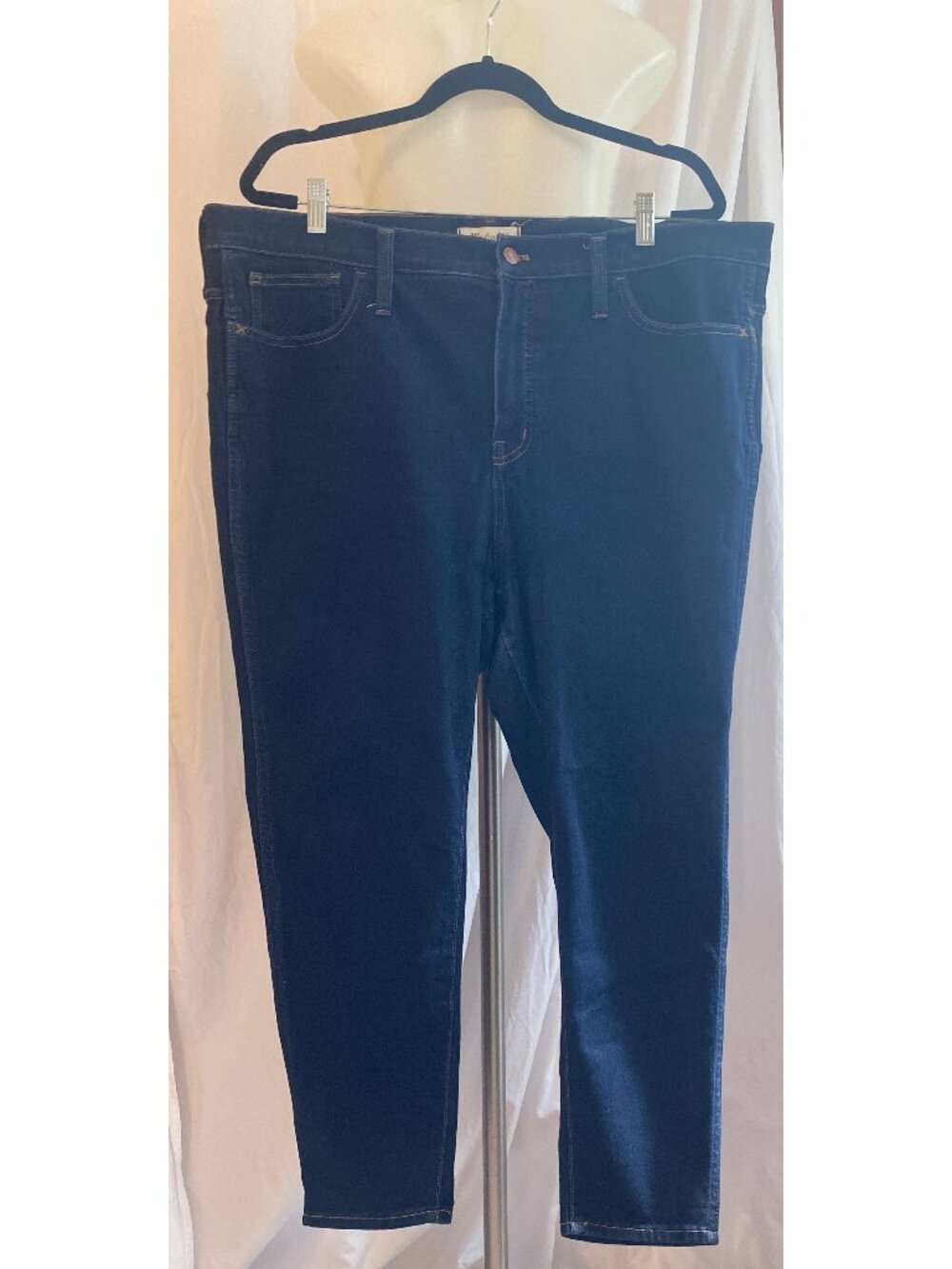 Madewell Blue High Rise Stretch Roadtripper Skinny Jeggings